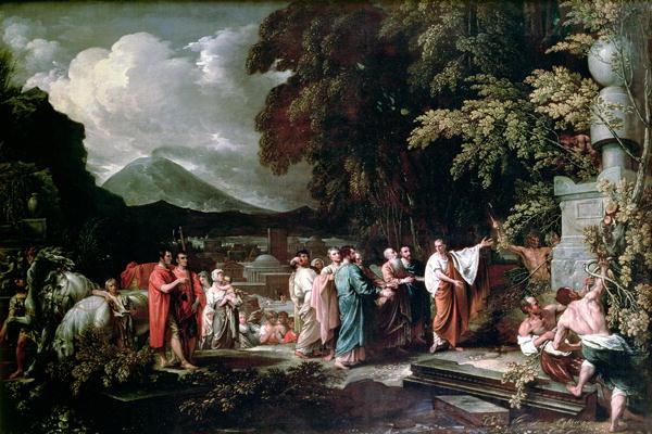 Benjamin West Cicero and the magistrates discovering the tomb of Archimedes china oil painting image